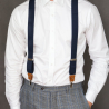 Midnight Rose bow tie suspenders set