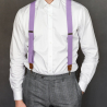 Nougat Bloom bow tie suspenders set