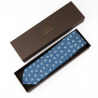 Blue necktie with anchors