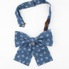 Blue anchors ladies bow tie
