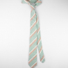Mint beige stripes necktie