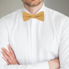 Mustard dots bow tie