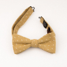 Mustard dots bow tie