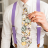 Beige Nougat Bloom necktie
