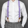Nougat Bloom bow tie suspenders set