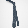 Modrá kravata s puntíky