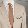 Solid Cinnamon brown necktie