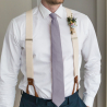 Mauve necktie set