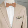 Solid Cinnamon brown bow tie