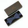 Solid Navy blue bow tie