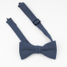 Solid Navy blue bow tie