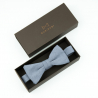 Solid Dusty Blue bow tie
