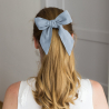 Solid Dusty Blue ladies bow