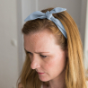 Solid Dusty Blue ladies bow