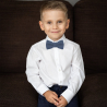 Solid Navy kids bow tie