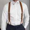Brown suspenders with brown loops