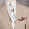White Caramel Bloom necktie
