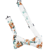 White Caramel Bloom bow tie