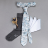 White Pastel Blue necktie