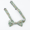 Sage Garden green floral bow tie