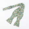 Sage Garden green floral self-tie bow tie