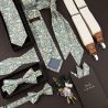 Sage Garden green floral necktie