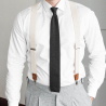 Sivá pletená kravata Grey