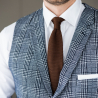 Chocolate brown knitted tie