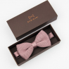 Blush Pink knitted bow tie