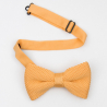 Sunflower yellow knitted bow tie