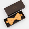 Sunflower yellow knitted bow tie