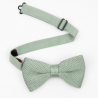 Sage Green knitted bow tie