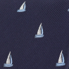 Navy blue yacht necktie