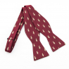 Red shark self-tie bow tie