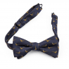Pheasant bow tie suspenders set