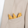 Solid Gold yellow pocket square