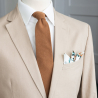 Cinnamon brown necktie set