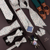 White Sienna self-tie bow tie