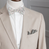 White Sienna self-tie bow tie