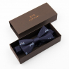 Navy blue motorcycle bow tie