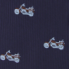 Navy blue motorcycle necktie