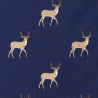 Tmavomodrá kravata s jeleny