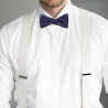 Navy blue planets bow tie