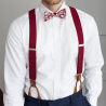Burgundy Sangria self-tie bow tie