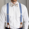 White Luca self-tie bow tie