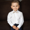 White Luca kids bow tie