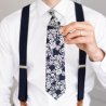 Tmavomodrá kravata Lapis