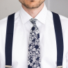 Tmavomodrá kravata Lapis