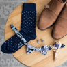 Navy Lapis bow tie