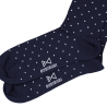 Navy blue polka dot socks